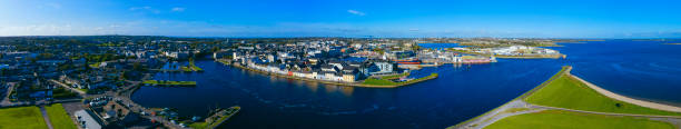 Galway cityscape aerial view Ireland Galway cityscape aerial view Ireland galway stock pictures, royalty-free photos & images