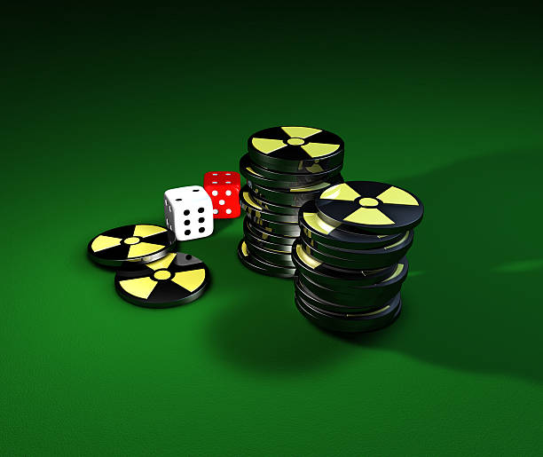 Gambling on nuclear energy stock photo