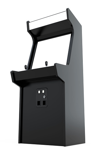 Gaming Arcade Machine With Blank Screen For Your Design 3d