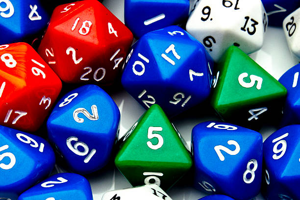 Gaming dice stock photo