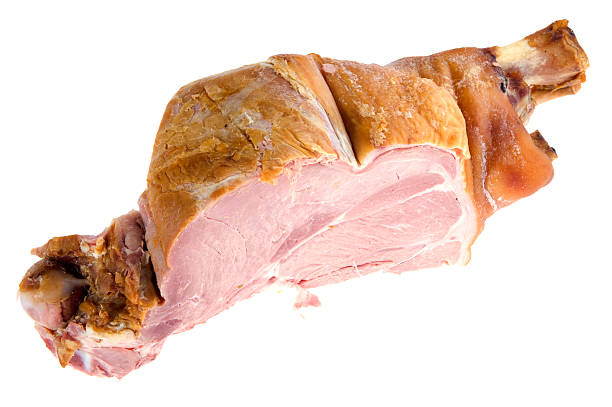 gammon pork on a bone stock photo