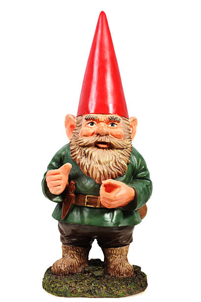 Garden Gnome stock photo