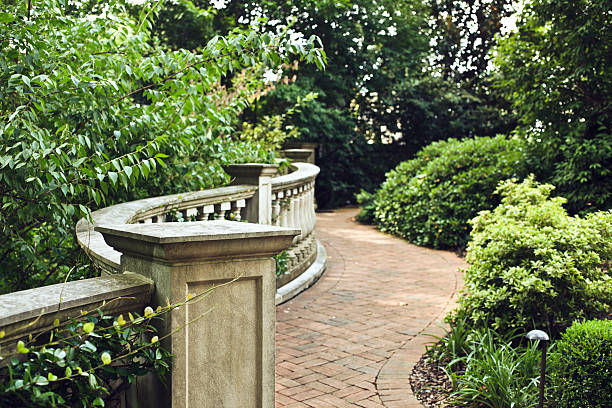 garden path Botanical gardens. botanical garden stock pictures, royalty-free photos & images