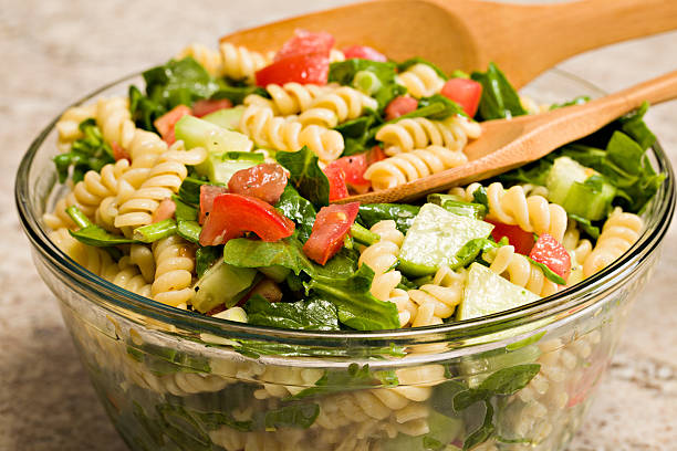 Garden Rotini Pasta Salad Stock Photo Download Image Now Istock