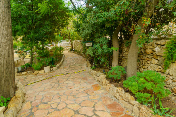 Garden Tomb compound, Jerusalem stock photo