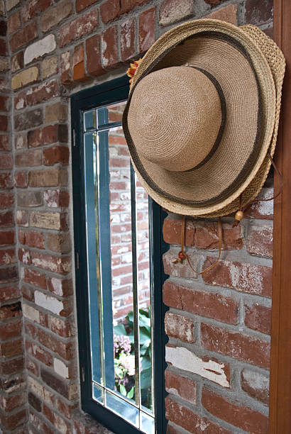 Gardening Hats stock photo