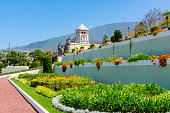 istock Gardens of the Marquesado de la Quinta Roja garden in La Orotava, Tenerife, Canary islands, Spain 1290020491