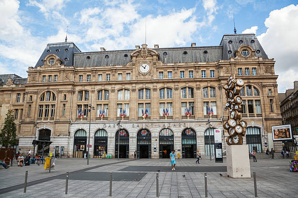 gare St Lazare in Paris stock photo