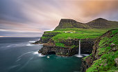 istock Gasadalur village and its waterfall, Faroe Islands, Denmark 491362758