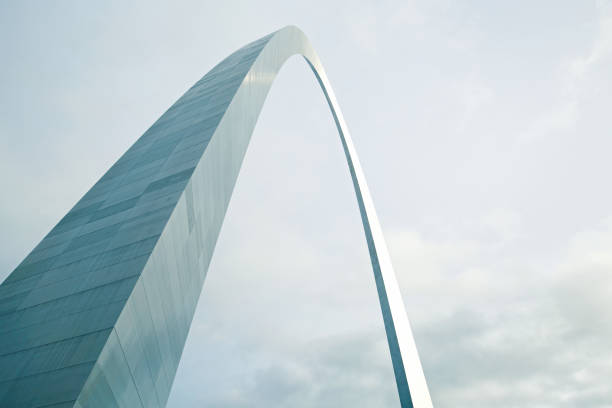 Gateway Arch St Louis Angled stock photo