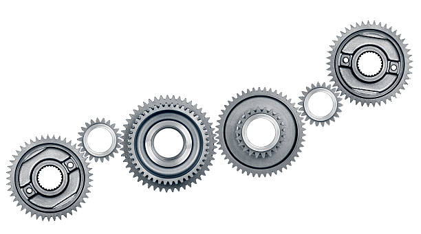gear isolated on white stock photo