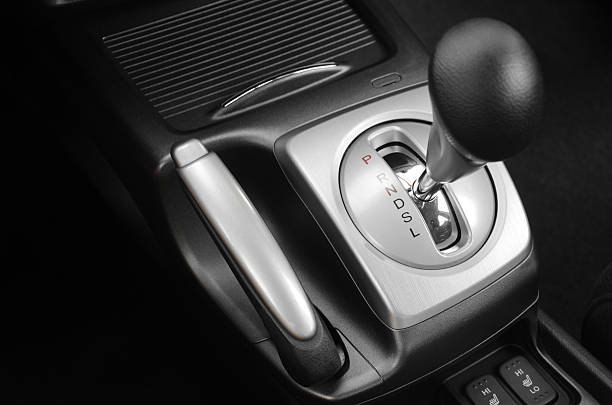 Gearshift Automatic gearshift in black and white automatic stock pictures, royalty-free photos & images