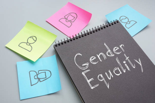 Gender Equality is shown on the photo using the text stock photo