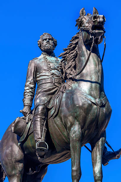 general george thomas civil war statue washington dc - horse tack bildbanksfoton och bilder