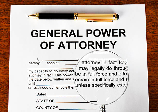 Power attorney types of real estate contracts