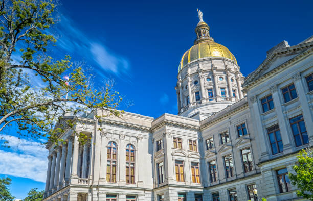 Georgia State Capitol in Atlanta stock photo