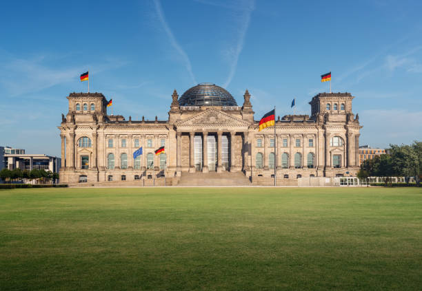 German Parliament (Bundestag) - Reichstag Building - Berlin, Germany stock photo