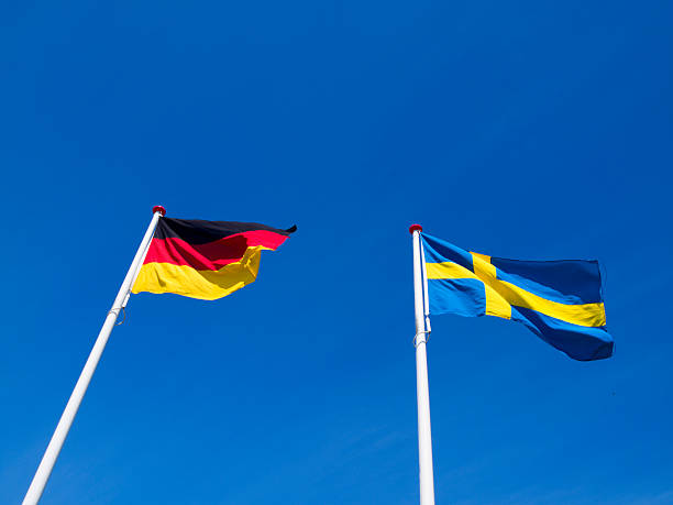 Germany and Sweden stock photo