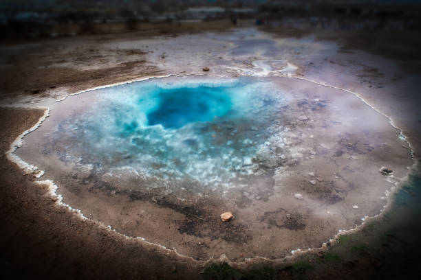A Geyser in Iceland stock photo