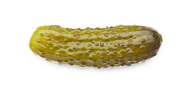 Gherkin Gherkin isolated on White. Excellent Clipping Path Included. pickle stock pictures, royalty-free photos & images