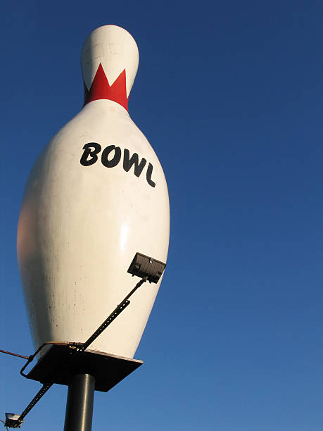 Giant Bowling Pin stock photo