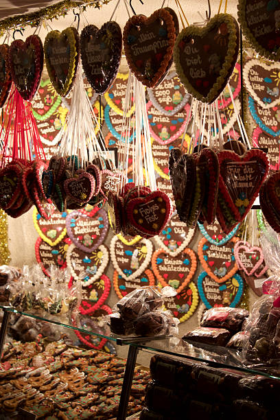 Gingerbread Hearts stock photo