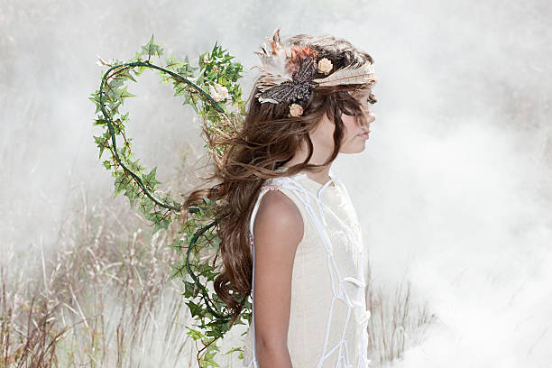 Girl dressed as a fairy  angel 8 stock pictures, royalty-free photos & images
