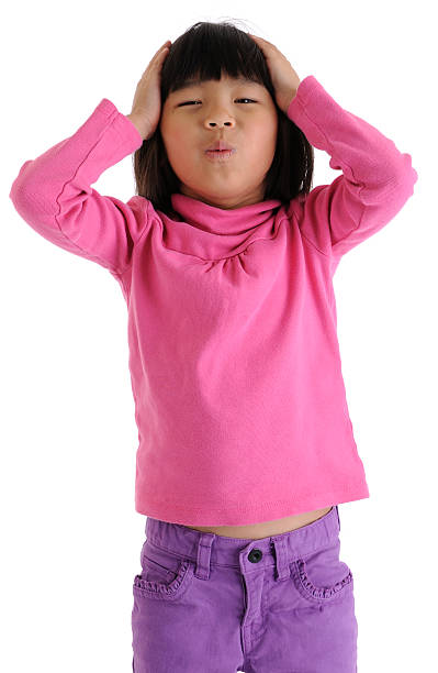 Girl With Surprised Look stock photo