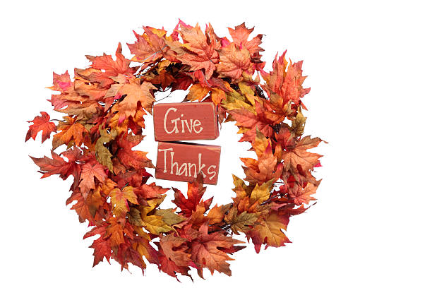 Give Thanks - Thanksgiving Theme stock photo