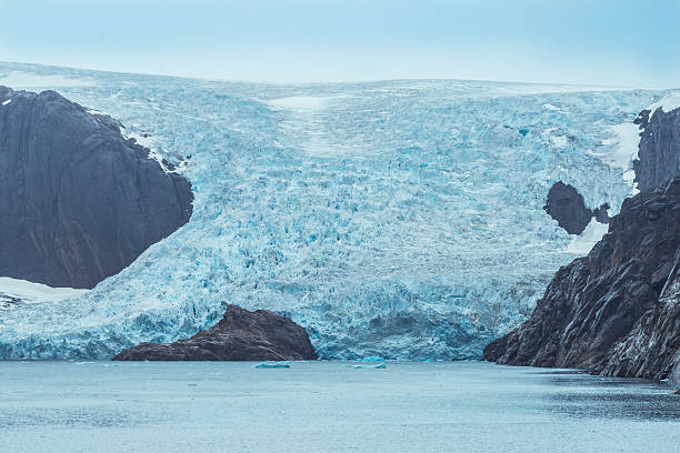 Glacier of Greenland stock photo