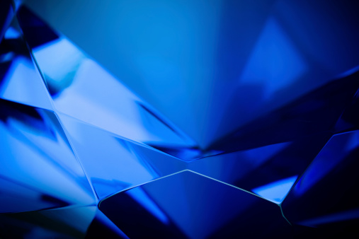 Abstract blue glass background