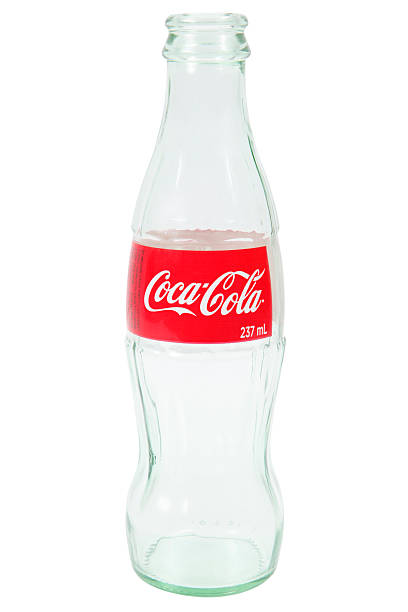 Glass bottle of Coca-Cola stock photo
