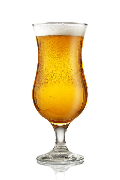 Glass of beer stock photo
