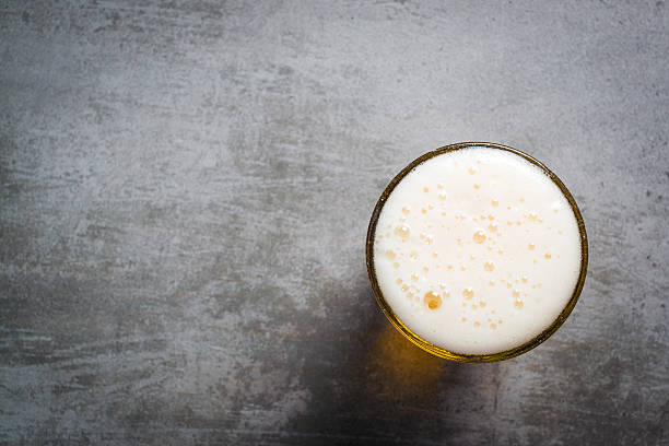 Glass of beer stock photo