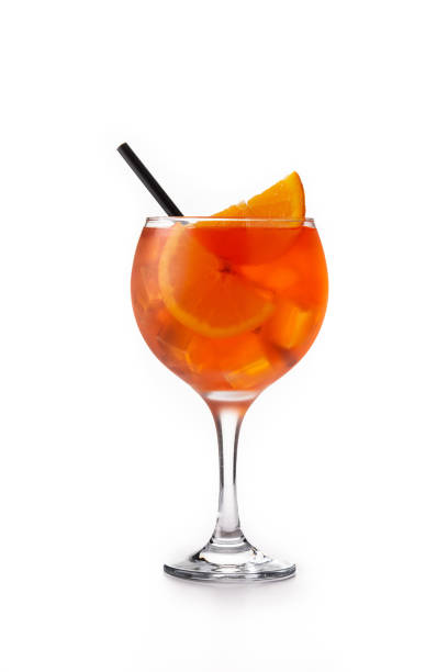 Glass of Spritz cocktail stock photo