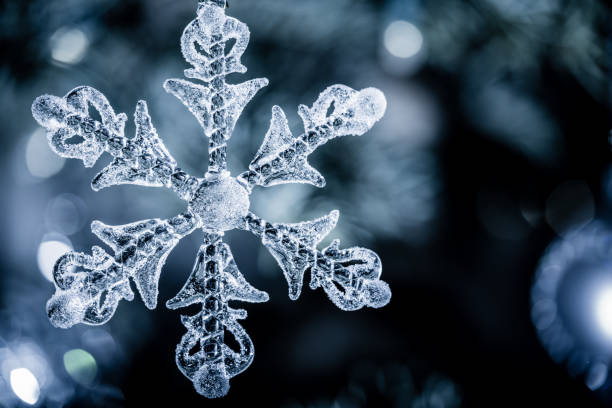 Glass Snowflake stock photo