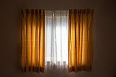 istock Glass window and shading curtain 1310911638