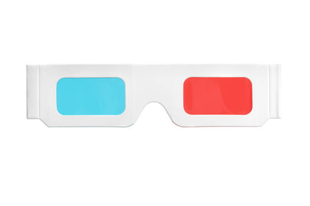 3-D glasses 3-D glasses isolated on white background 3 d glasses stock pictures, royalty-free photos & images