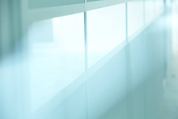 Glassy wall Glassy office wall glass material stock pictures, royalty-free photos & images