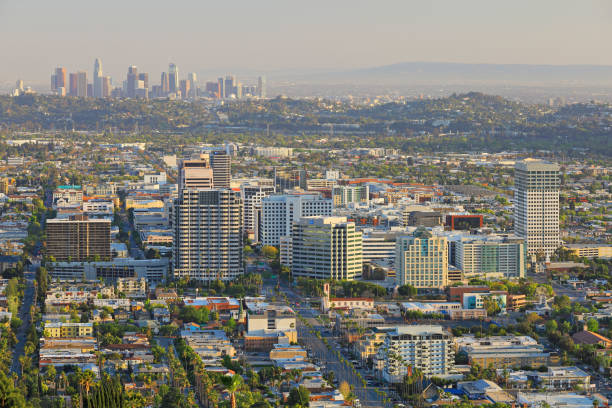 Glendale Skyline - California stock photo