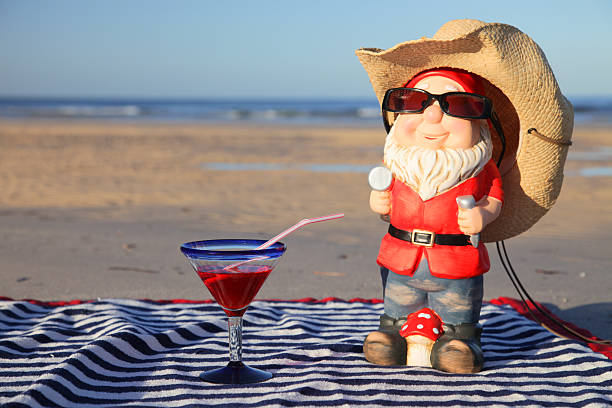 Gnome on Vacation stock photo