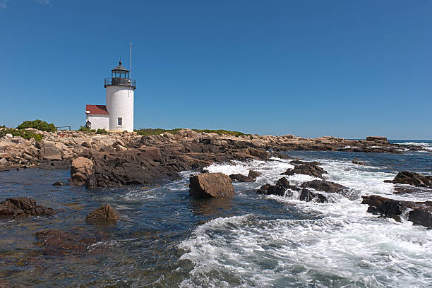 Goat Island Lighthouse, ME stock photo