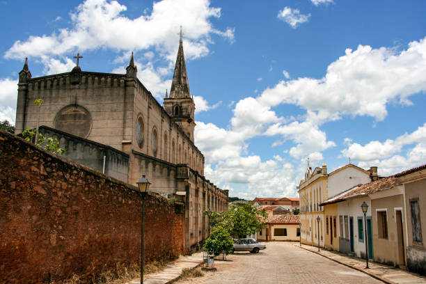 Goias is a municipality in the state of Goias in Brazil and a UNESCO World Heritage Site. stock photo