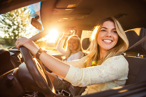 Going on a family vacation stock photo