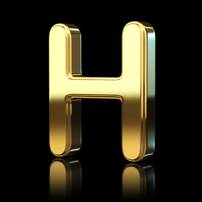 gold letter alphabet