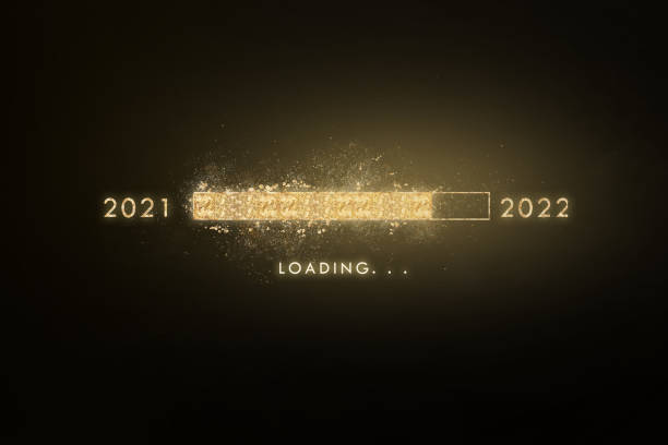 Gold bar Loading to 2022 2021 Loading to 2022 with gold bar. free images for downloads stock pictures, royalty-free photos & images