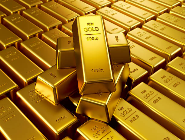 Gold bars 3D illustration of a gold bars. gold bar stock pictures, royalty-free photos & images