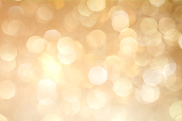 Gold Bokeh Background. The background with boke. stock photo