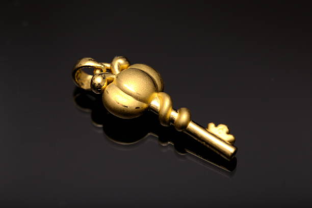 gold key stock photo