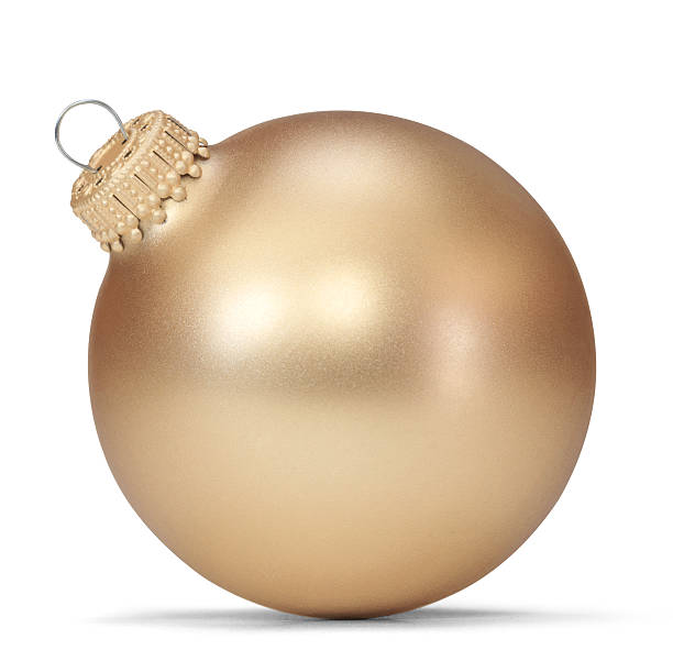 A golden Christmas ball decoration gold Christmas ball gold ornaments stock pictures, royalty-free photos & images